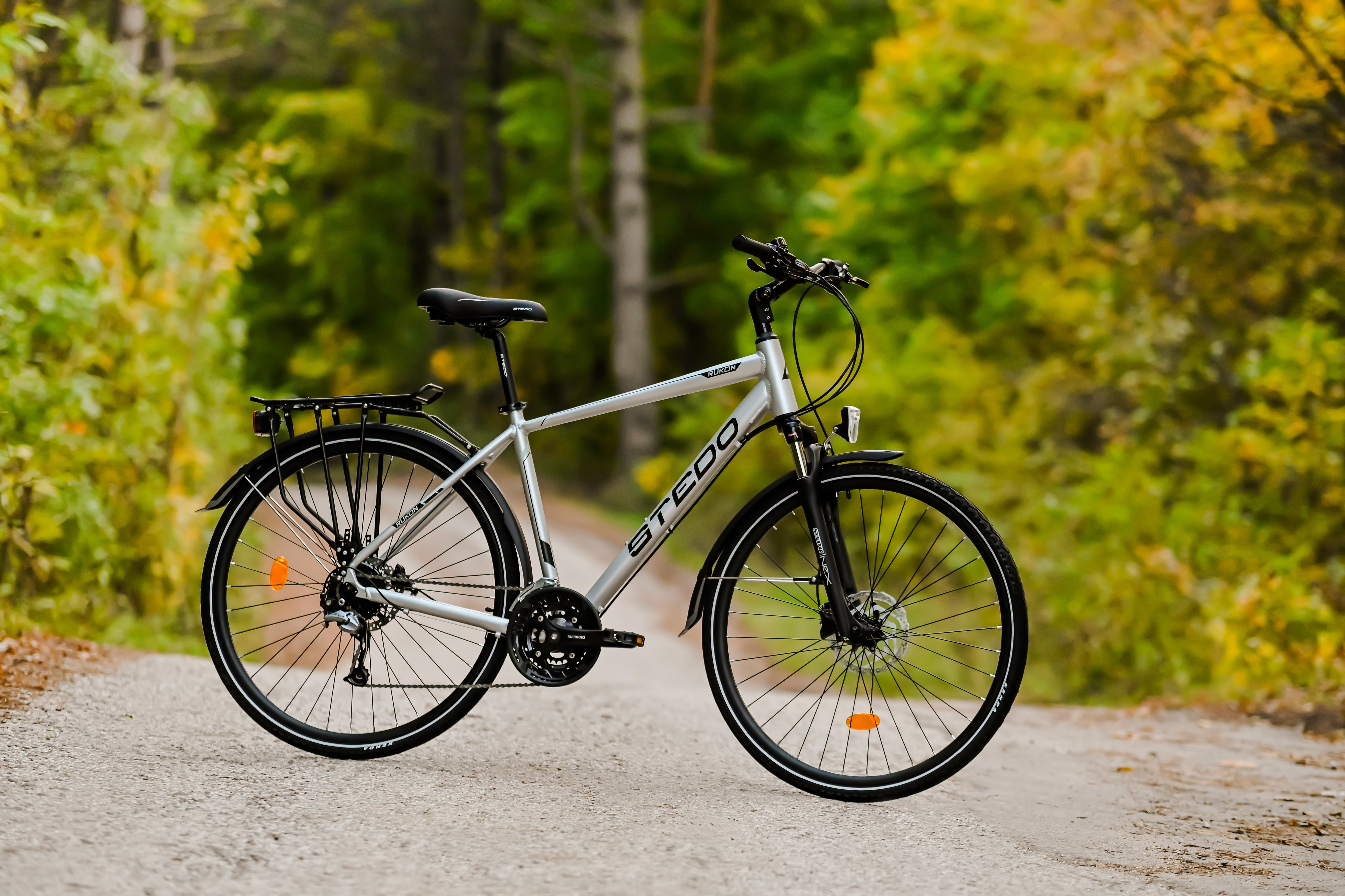 BICYKEL STEDO RUKON TOUR 18"/28,0" 27R ŠEDÁ MATNÁ