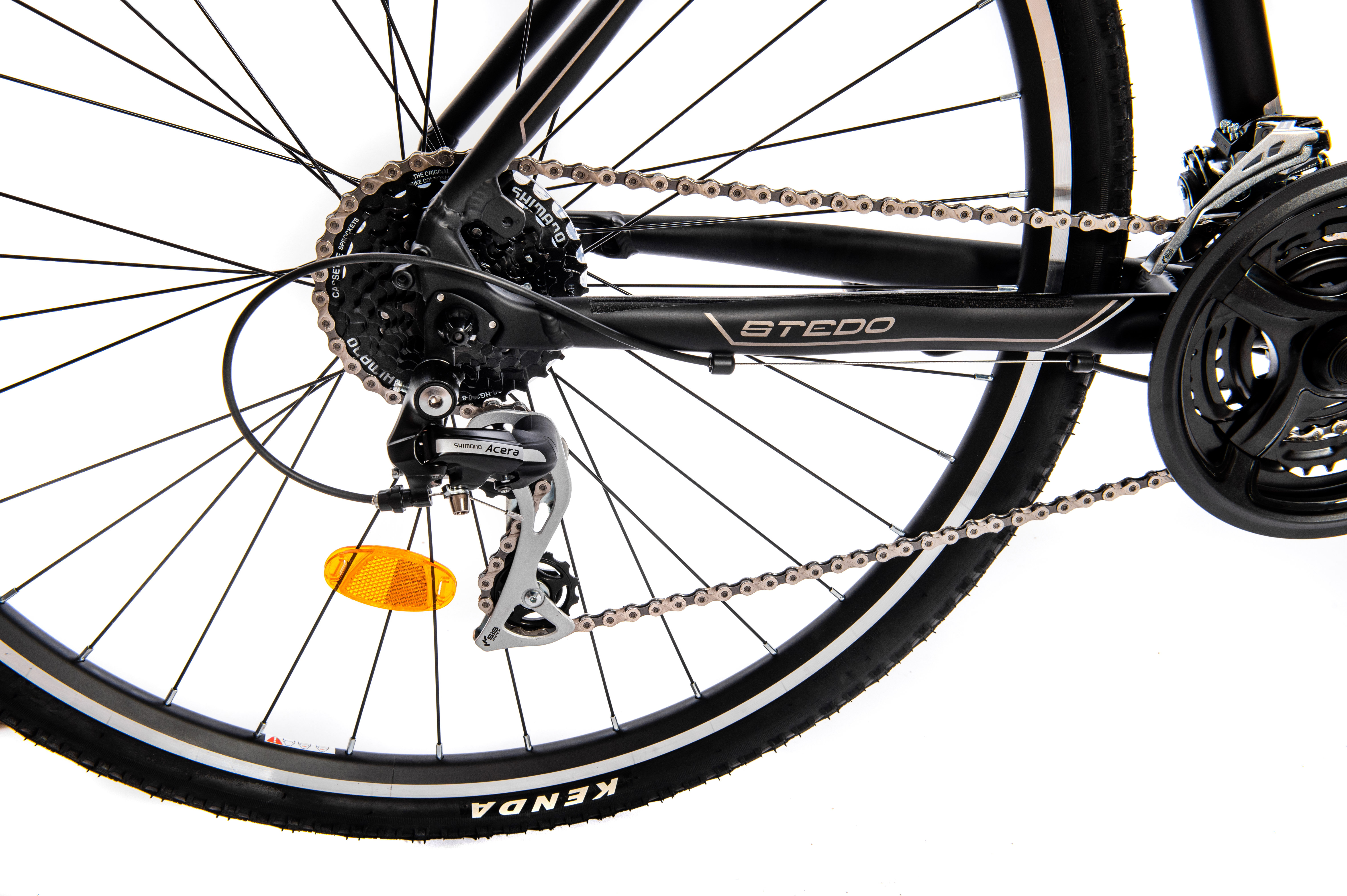 BICYKEL STEDO SONIS 18"/28,0" 24R ČIERNA MATNÁ