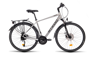 BICYKEL STEDO RUKON TOUR 18"/28,0" 27R ŠEDÁ MATNÁ